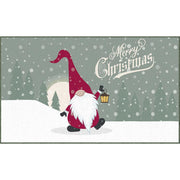 Merry Gnome Grey 2 ft. x 3 ft. 4 in. Machine Washable Holiday Area Rug