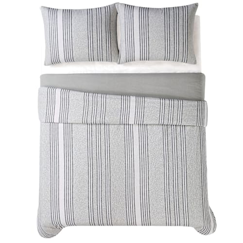 Truly Soft Kiel Stripe Bedding Collection Flannel Duvet Set - Twin/Twin XL