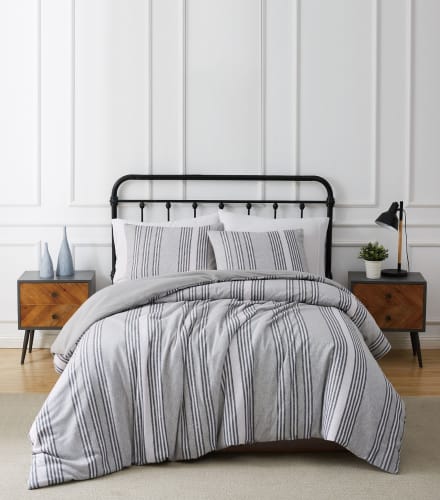 Truly Soft Kiel Stripe Bedding Collection Flannel Duvet Set - Twin/Twin XL
