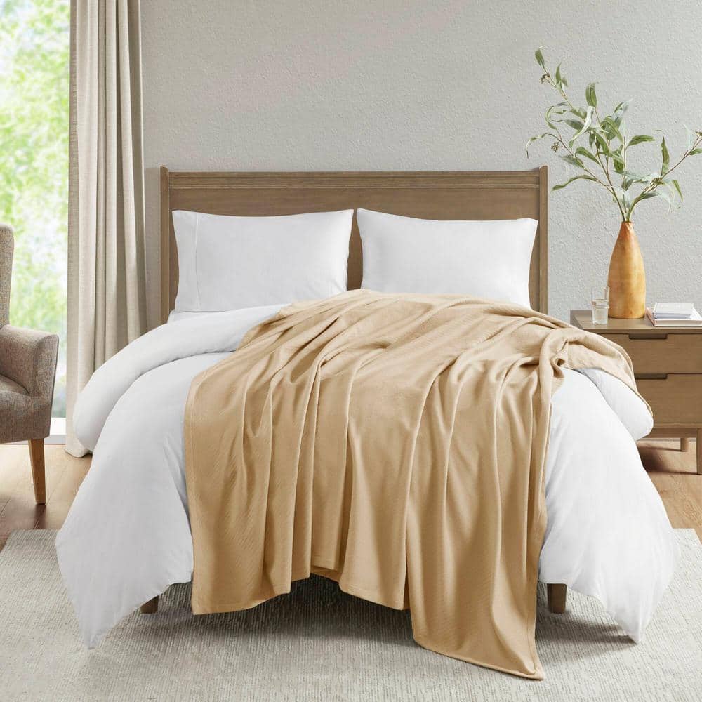 Linen Liquid Cotton Twin Blanket