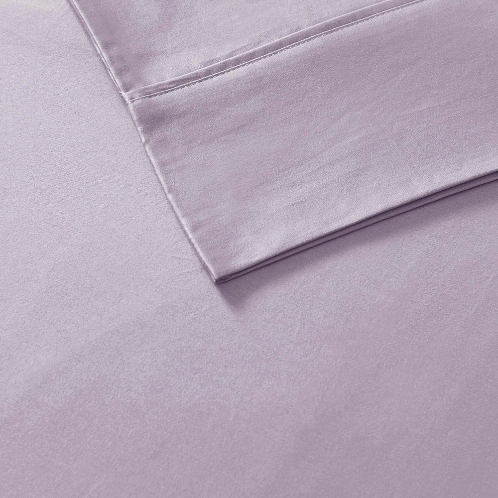 800 Thread Count 6-Piece Purple Cotton Blend Queen Sateen Sheet Set
