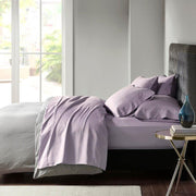 800 Thread Count 6-Piece Purple Cotton Blend Queen Sateen Sheet Set