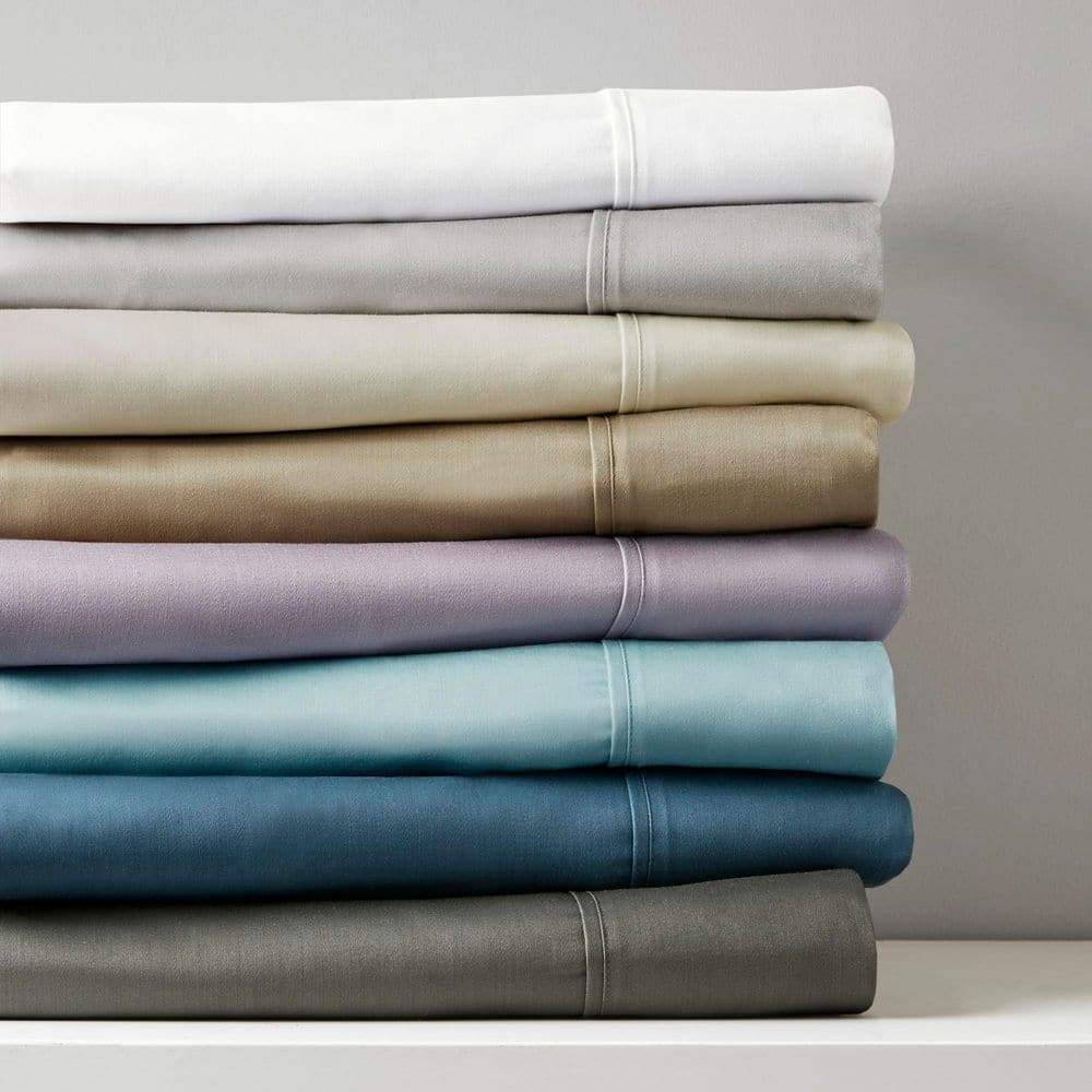 800 Thread Count 6-Piece Purple Cotton Blend Queen Sateen Sheet Set