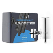 Faucet Water Filtration System in Stainless Steel with Activated Carbon Fiber, 320-Gal. Capacity