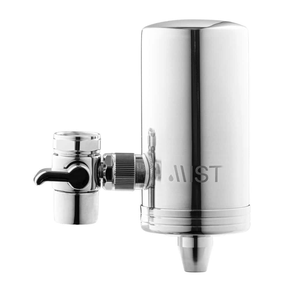 Faucet Water Filtration System in Stainless Steel with Activated Carbon Fiber, 320-Gal. Capacity