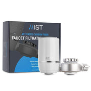 Faucet Water Filtration System with Activated Carbon Fiber, 320-Gal. Capacity, Connects to Most Faucets