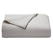 Baird Pastel Gray Solid Cotton Full/Queen Knitted Blanket