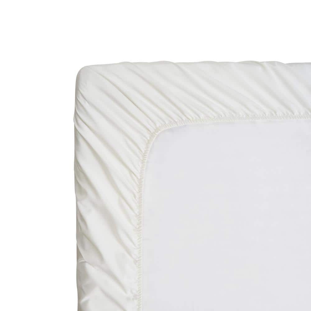 Nautica Solid Gray Cotton Blend Twin XL Fitted Sheet