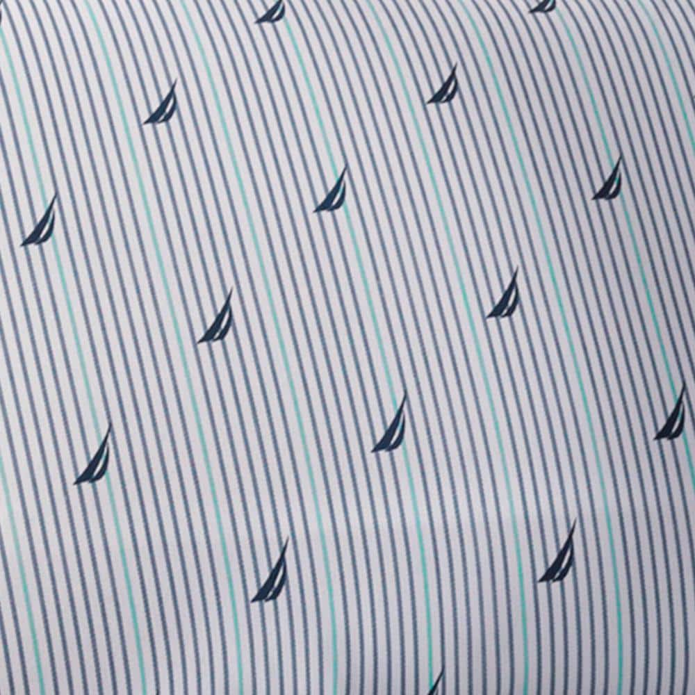 Audley 3-Piece Midnight Blue Striped 200-Thread Count Cotton Twin XL Sheet Set