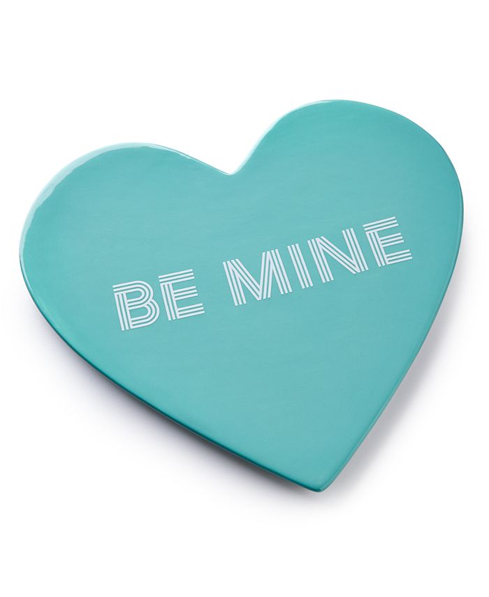 The Cellar Be Mine Heart Stoneware Trivet, Created for Macy's - White