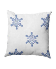 16 Inch White Decorative Christmas Throw Pillow - White
