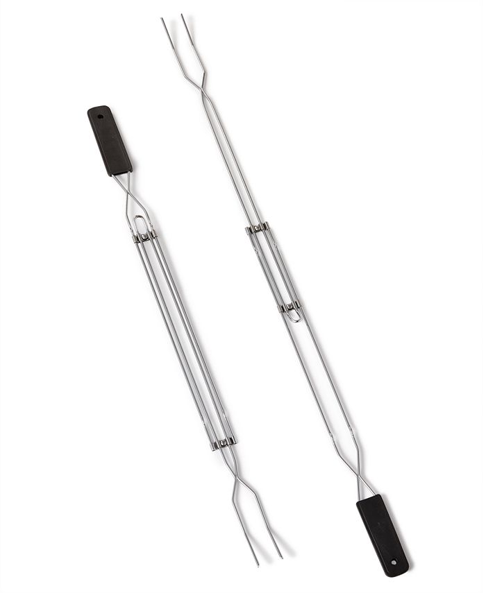 The Cellar Set of 2 Extendable Marshmallow Skewers - White