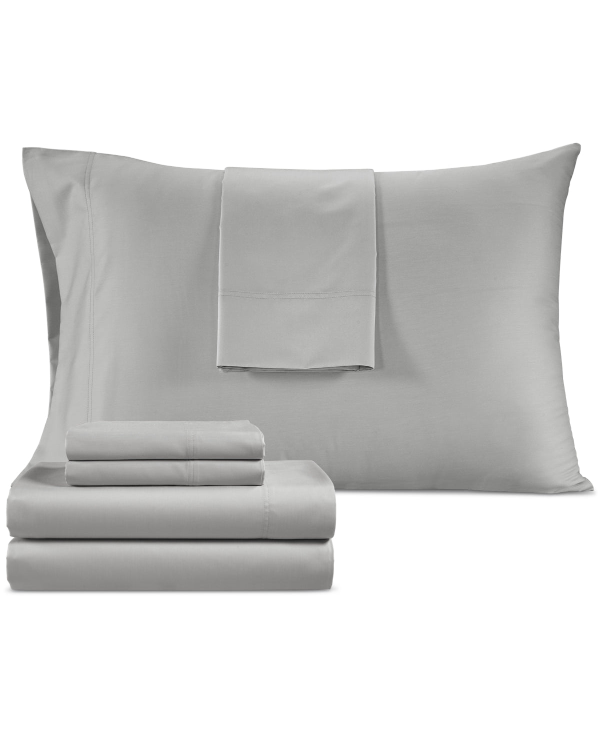 Dawson 1000-Thread Count Cotton Blend 6-Pc. Sheet Set, Queen - Gray