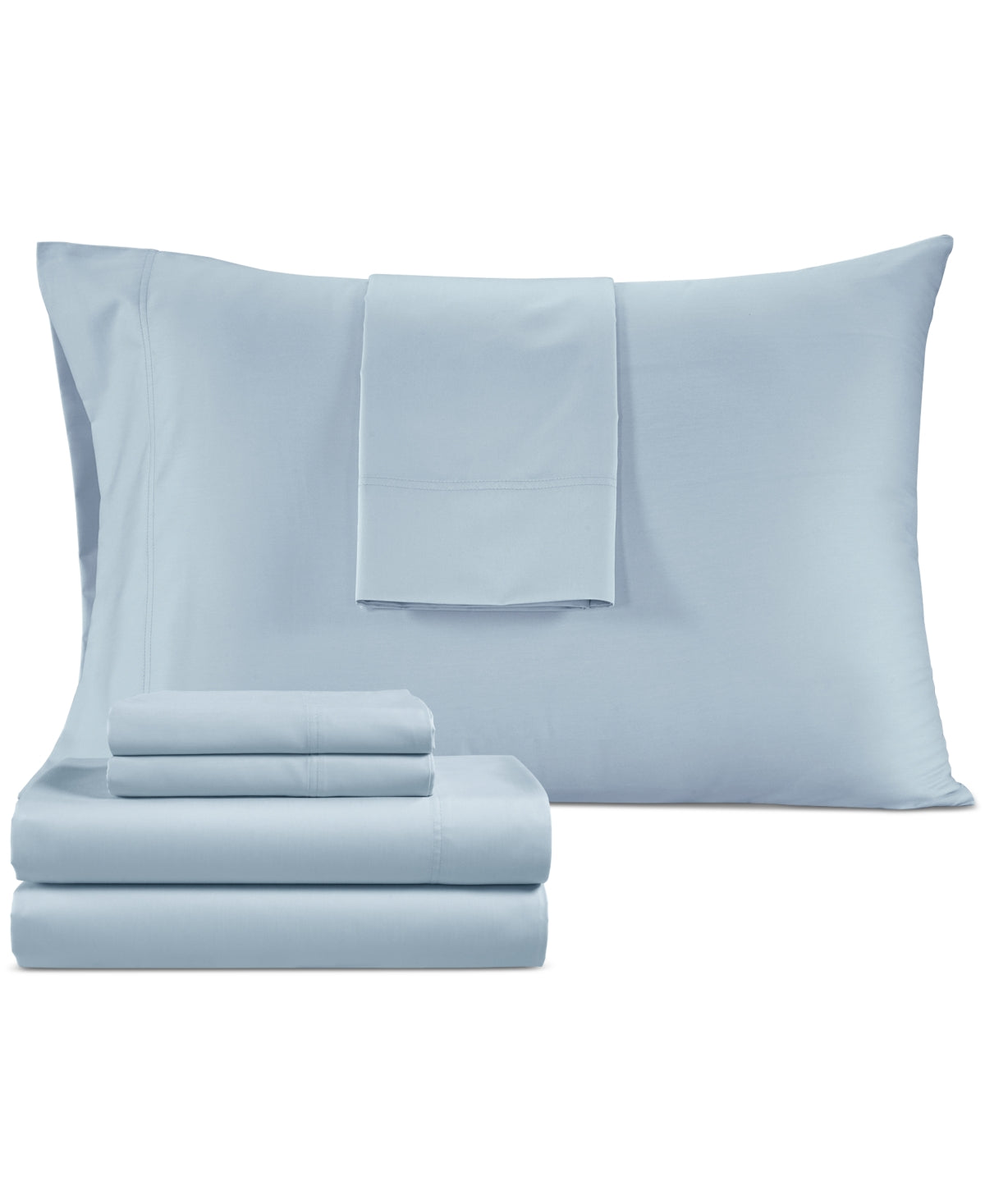 Closeout! Dawson 1000-Thread Count Cotton Blend 6-Pc. Sheet Set, California King - Blue
