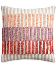 Oake Woven Stripe Decorative Pillow, 18" X 18" - Warm Combo