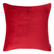 Ultra Soft Plush Solid 1-Piece Red Microfiber European Sham