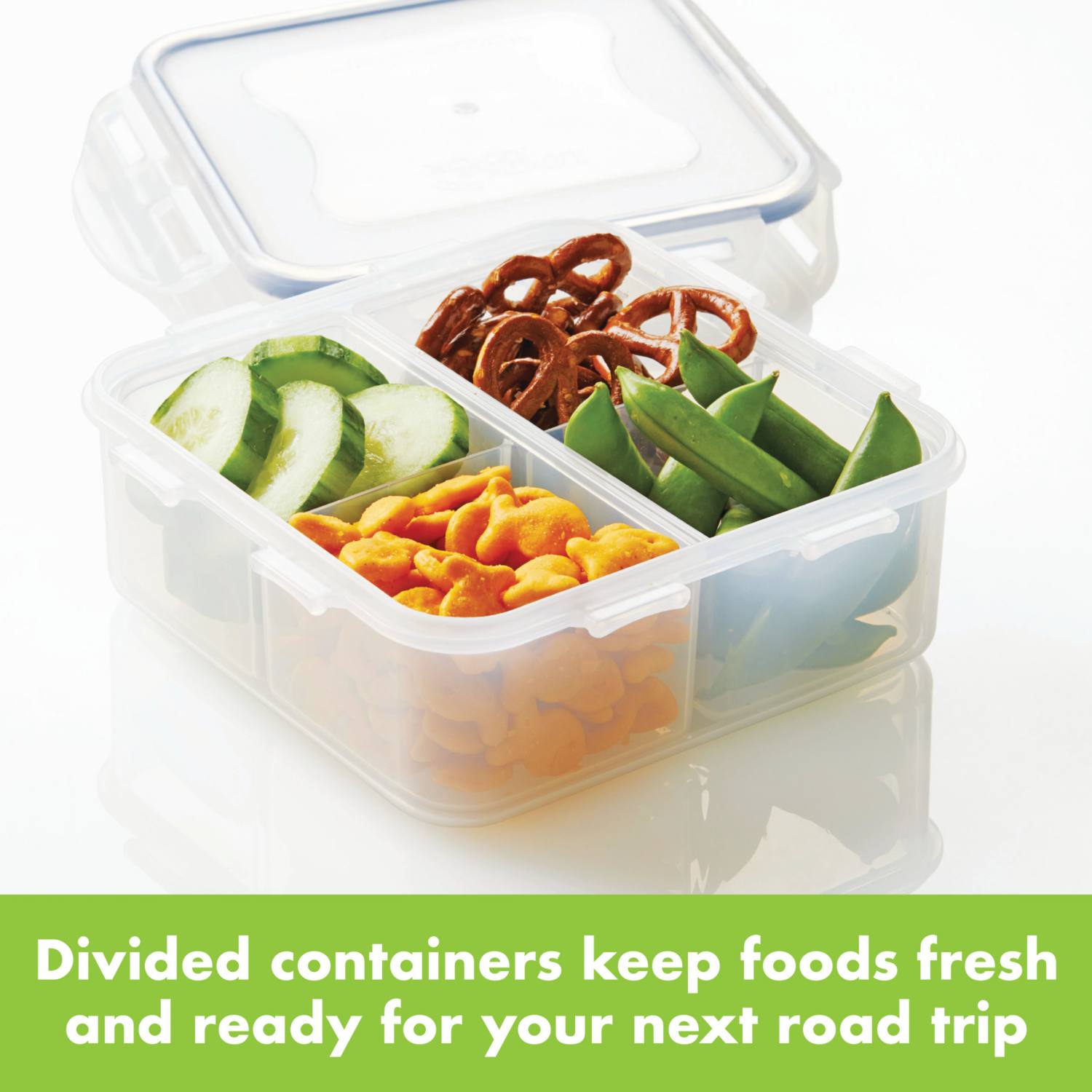 LocknLock Easy Essentials On-the-Go Meals 29-oz. Divided Food Storage Container