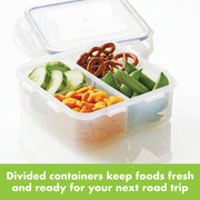 LocknLock Easy Essentials On-the-Go Meals 29-oz. Divided Food Storage Container