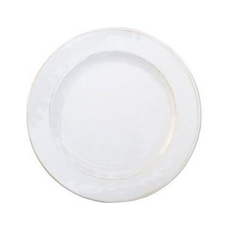 Baum RUS2W Rustic Melamine Salad Plates, White