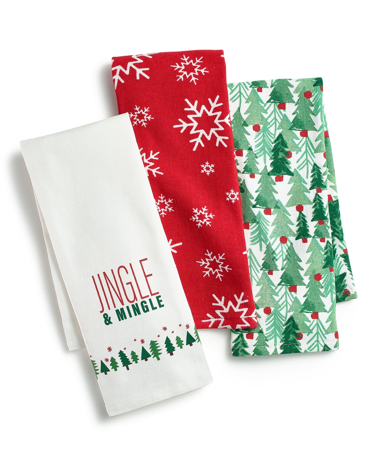 The Cellar Set of 3 Printed Cotton Towels, Created for Macy's