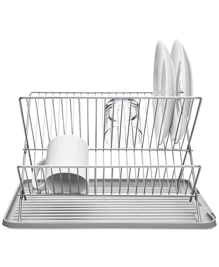 The Cellar Space-Saving Dish Rack - White