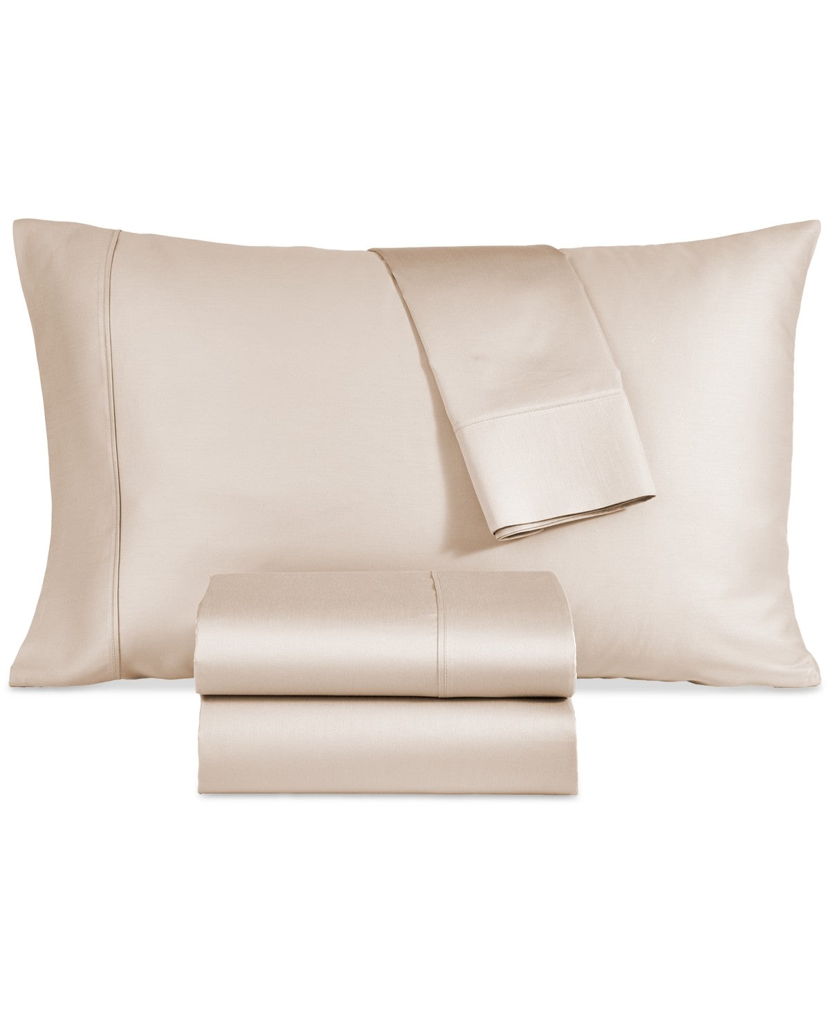 Last Act! Sunham 800-Thread Count Triblend 4-Pc. Sheet Set, California King - Tan