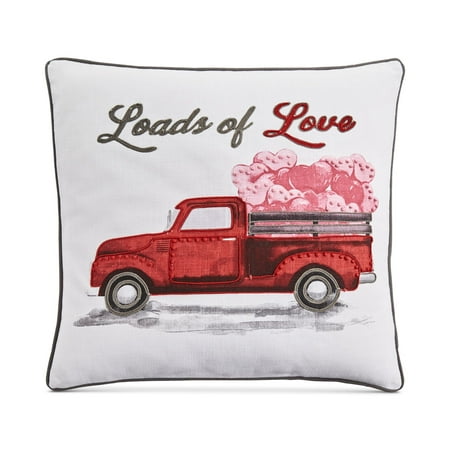 Lacourte Loads of Love Decorative Pillow, 20  x 20 , White