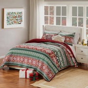 Greenland Home Fair Isle Reversible Quilt Set