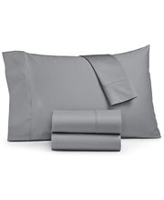 LAST ACT! Ashford Solid 1500 Thread Count 4 Pc. Sheet Set, Full - Gray - Full Sheet Set