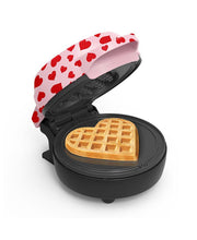 Bella Mini Heart Waffle Maker  - Pink