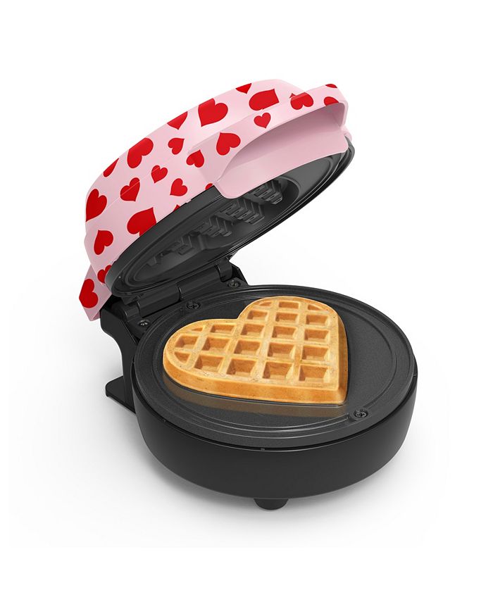 Bella Mini Heart Waffle Maker  - Pink