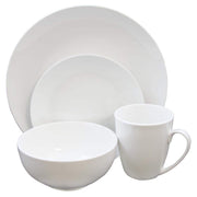 Ogalla 16-Piece Formal White Porcelain Dinnerware Set (Service for 4)