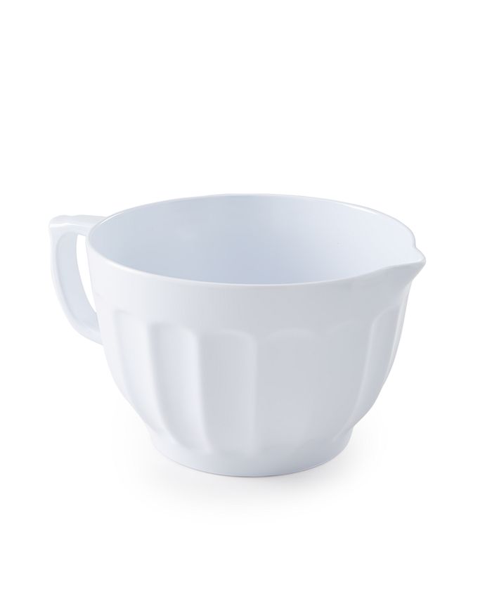 The Cellar Fluted 4-Qt. Melamine Batter Bowl - White
