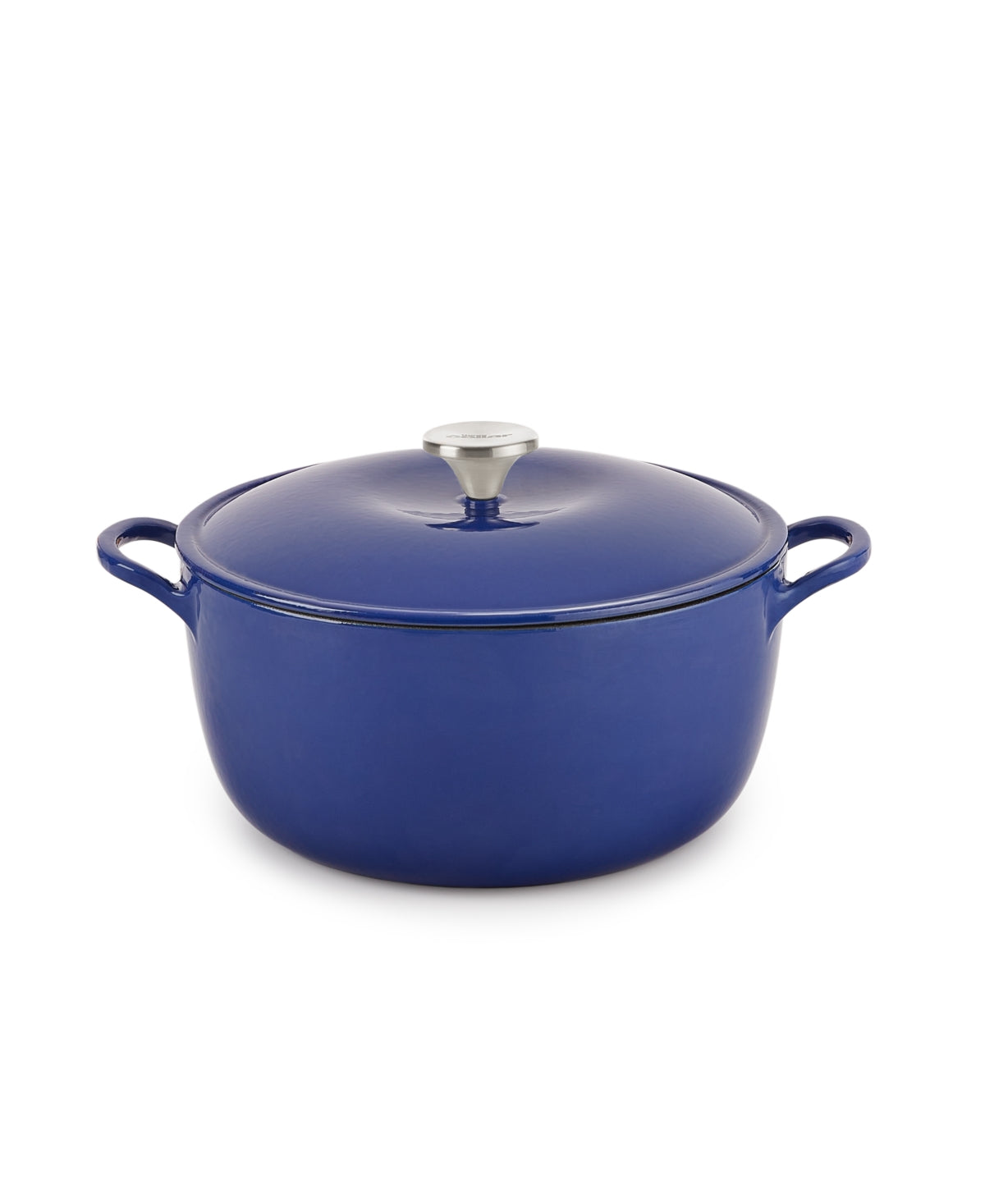 The Cellar Enameled Cast Iron 6-Qt. Round Dutch Oven, Created for Macy's - Navy