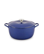 The Cellar Enameled Cast Iron 6-Qt. Round Dutch Oven, Created for Macy's - Navy