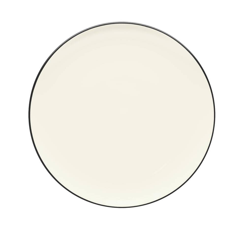 Colorwave Graphite Black Stoneware Coupe Salad Plate 8-1/4 in.