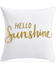 Charter Club Damask Designs Embroidered Decorative Pillow, 16" x 16"., Created for Macy's - Gold - Square Decorative Pilllow