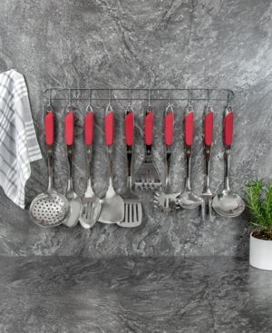 Hell's Kitchen 10-Pc. Kitchen Utensil Set - Red