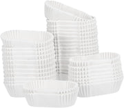 DOITOOL 1000PCS Baking Cups Oval Cake Paper Tray Safe Grease Proof Cupcake Liners Boat Shape Paper Cups Muffin Baking Tray for Cake Balls Muffins Cupcakes - 2.83 x 1.38x 1.98 inch