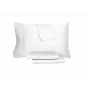 Aq Textiles white Percale Solid 220-Thread Count 4-Pc. Sheet Set, US Queen