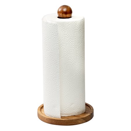 Honey Can Do Acacia Paper Towel Holder