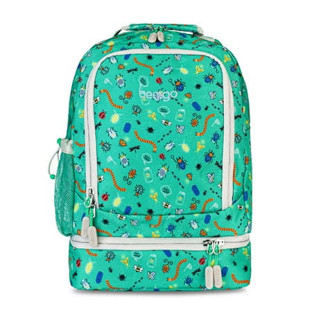 Bentgo  Kids 2-in-1 Backpack & Insulated Lunch Bag - Durable 16  Backpack & Lunch Container in Unique Prints for School & Travel - Water Resistant, Padded & Large Compartments (Bug Buddies)
