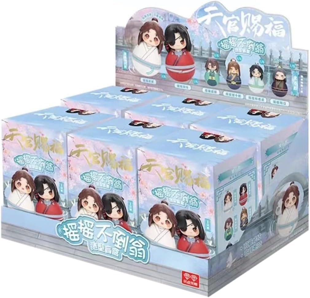 Heaven Official Blessing Tumbler Blind Box Hua Cheng Xie Lian Chibi Figure Anime Tilting Doll Gift (1 Pcs)