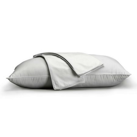 Ella Jayne 100% Cotton Percale Hidden Zipper 2-Pack Pillow Protectors, Queen - White