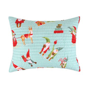 Merry and Bright Gnome for the Holidays Multicolor Microfiber Standard Sham