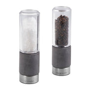 Cole & Mason 7.09" 2pc Acrylic/Steel/Cement Regent Gift Set Gray/Clear/Silver: Modern Salt & Pepper Mills, 2-Year Warranty