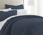 ienjoy Home IEH Navy 3 Piece Home Collection Premium Luxury Double Brushed Duvet Cover Set, Twin XL D13