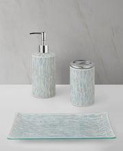 Decor Studio 3-Pc. Glass Gift-Boxed Bath Accessory Set - Blue