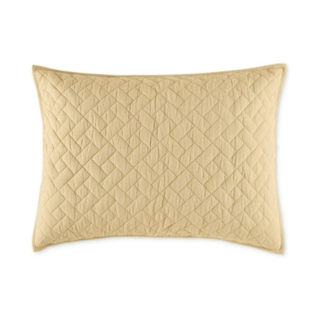 Charter Club Chambray Sham, Standard,Yellow