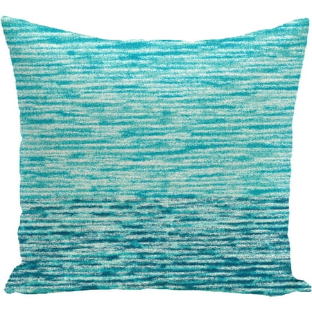 Simply Daisy 16" x 16" Ocean View Geometric Print Pillow, Teal